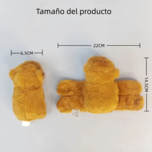 Peluche de Capibara Marrón, Lindo Animal de Dibujos Animados, Muñeco de Peluche Suave, Regalo para Navidad - Product Image 6