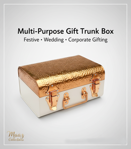 New Hot Selling Foldable Metal <b>Rectangle</b> Trunk Box Handmade Classic Stylish Storage Box with Gold Plating - Product Image 6