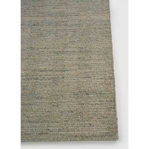 Alfombra Kilim de Lana Anudada a Mano en Gris y Negro, Tejido Plano, para Sala de Estar o Pasillo, Color Sólido - Mu-1113 - Product Image 4
