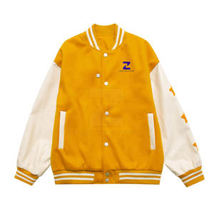 Veste d'hiver légère de conception OEM, 100% coton, col montant, logo frontal, lettreman, fabrication au Pakistan, haute qualité - Product Image 1