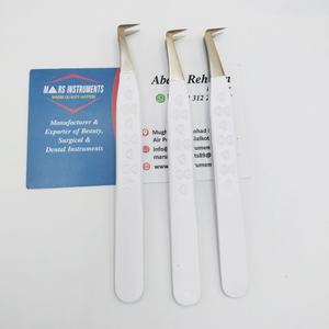 Pinzas profesionales para extensiones de pestañas con volumen de 90 grados, acero inoxidable sostenible con punta puntiaguda - Product Image 3