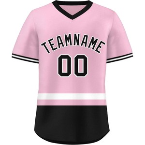 OEM Supplier Sublimated <b>Baseball</b> Softball Sportswear V Neck Mesh <b>Jersey</b> with Custom Logo Embroidery Breathable <b>Bulk</b> Production - Product Image 5