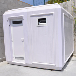 Cabine WC mobile respirante de haute qualité, panneau sandwich en acier, maison conteneur pliable, accès aux toilettes, supermarché, appartement - Product Image 1