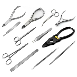 Kit de 12 instruments de podologie, ciseaux pour ongles et orteils, coupe-ongles, outils de soin des pieds, ensembles d'outils de pédicure, meilleure qualité - Product Image 1