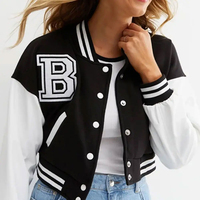 Veste universitaire pour femmes de haute qualité, fabricant professionnel, design unique, vestes universitaires pour femmes en faible quantité minimale de commande.