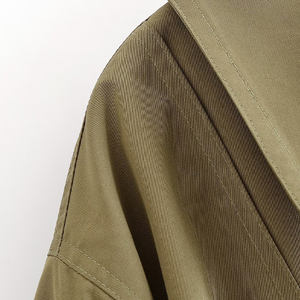 ZATRHMBM 2025 Summer Fashion Breathable Buckled Flight Jacket Coat Retro Casual <b>Belt</b> Style Long Sleeve Lapel Women's Outerwear - Product Image 6