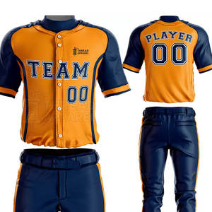 Uniforme de baseball personnalisable pour jeunes Vêtements de sport confortables avec caractéristique respirante à faible quantité minimale de commande - Product Image 5