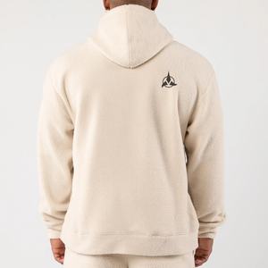 Sudadera con capucha de lana cálida de invierno para hombre, Jersey informal de gran tamaño con bolsillo de canguro, sudadera informal cómoda y acogedora suave - Product Image 3