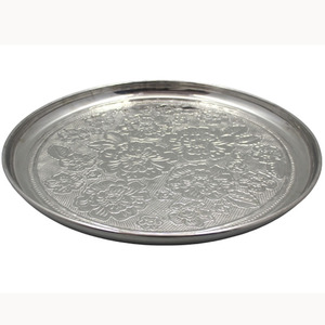 Assiettes de service en nickel pour restaurant et décoration de la maison personnalisées - Product Image 1