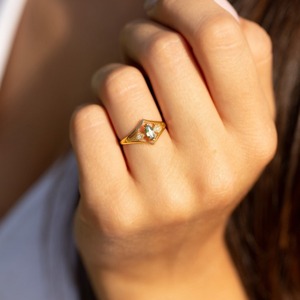 Anillo de piedras preciosas de ágata musgo de Plata de Ley 925 estilo bohemio, joyería hecha a mano, anillo de plata, joyería para mujer, regalo de boda para ella - Product Image 5