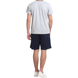 ชุดลำลองผู้ชายคุณภาพสูงแบบกำหนดเอง เสื้อยืดแขนสั้น กางเกงขาสั้น ชุดเซ็ต 2 ชิ้น สำหรับฤดูร้อน ระบายอากาศได้ดี แห้งเร็ว ผ้าฟลีซ - Product Image 3