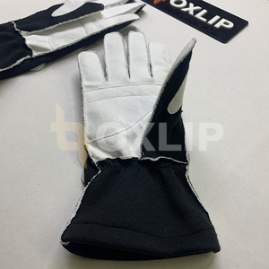 Guantes de Carreras de Karting Externos de Alto Rendimiento, Cosidos, de Fibra de Aramida, Elásticos, con Protección UV, Correa Ajustable, Diseño de Dedos Completos - Product Image 4