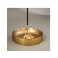 Porte-encens artisanal en laiton antique, design moderne, motif étoile d'anis indienne, pour cônes d'encens, conception inversée, couleur personnalisable, haute qualité