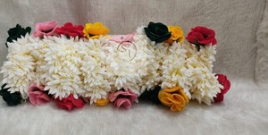 Accesorios de Gajra para el cabello de mujer artificial de alta calidad con flor rosa para mujer - Product Image 3