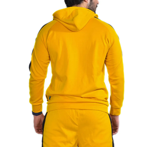 Traje de jogging sólido de maternidad con cierre de cordón de 2 piezas personalizado para hombres, Sudadera con capucha y forro polar de algodón 100% de alta calidad - Product Image 6