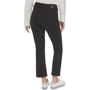 Calvin Klein Jeans Pantaloni a Zampa d'Elefante a Vita Alta da Donna in Denim Nero Taglia XL Traspiranti e Tinta Unita Stile Street - Product Image 2