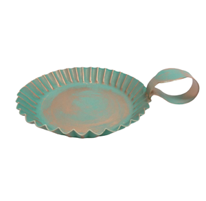 Nouvelle plaque lumineuse décorative en fer T taille Standard cuivre avec bougeoir Antique vert et plaque de bougie pour la décoration de mariage - Product Image 3