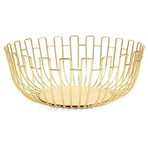 European Style Metal and Jute Fruit & <b>Vegetable</b> <b>Storage</b> <b>Basket</b> with Hanging Banana Hanger for Home Use - Product Image 1