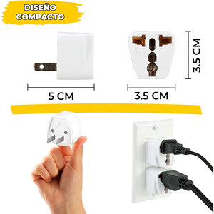 International <b>Power</b> <b>Adapter</b> Universal <b>Plug</b> Gan Travel Laptop Earphone Fcc Certified 5V 2A Output Voltage Current Type-C Port - Product Image 1