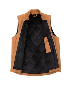 Gilet en toile à col rond sans manches en polaire épais pour homme, vêtements d'extérieur, chaleur hivernale, respirant, gilet en toile pour homme - Product Image 3