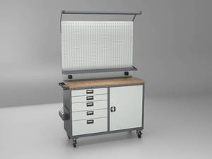 Metal Modular <b>Tool</b> <b>Storage</b> Workbench with Drawers and Hanging Panel System Best Quality <b>Tool</b> <b>Storage</b> Workbench with Drawers - Product Image 4