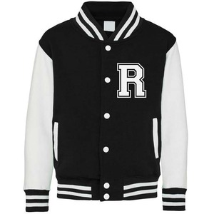 2025 Custom Logo Embroidery Varsity <b>Jackets</b> Baseball Streetwear <b>Leather</b> Sleeves Solid Letterman Outwear Women's Varsity <b>Jackets</b> - Product Image 2