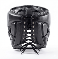 Vente en gros de protège-têtes de boxe MMA Sanda en cuir PU, casques de boxe pour adultes et enfants, protège-têtes d'entraînement, protège-visage