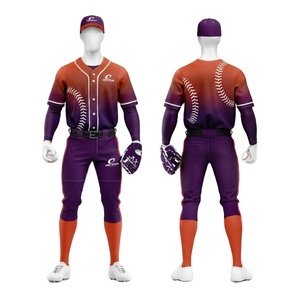 Uniforme de baseball personnalisé respirant grande taille, couleur unie, dernier design 2026 avec logo frontal, 100 % polyester, le plus vendu - Product Image 1