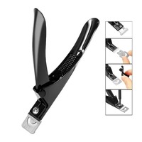 Cortauñas Profesional de Acero Inoxidable de Alta Calidad con Cuchilla Curva y Abertura Ancha para Uñas Gruesas, Artificiales, de Dedos de Manos y Pies, para Salón y Hogar