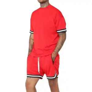 2025 personnalisé hommes formation survêtement Sport d'hiver plage Jogging course sueur absorber athlétique Fit ensemble court - Product Image 2