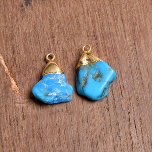 Natural Turquoise Raw Pendant <b>Necklace</b> Crystal Blue Gemstone Jewelry Healing Crystal December <b>Birthstone</b> - Product Image 1