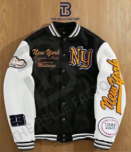 Custom Chenille Embroidery Patch Baseball Jacket for Men USA Lettering Jackets - Product Image 3