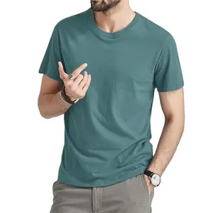 Prix de gros col rond vierge 100% coton couleur unie t-shirts pour hommes en ligne meilleure vente t-shirt pour hommes exportation de PK
