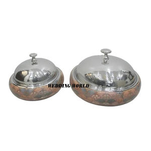 Réchauffeur de nourriture en métal pour hôtel Casserole faite à la main de taille personnalisée Vaisselle classique et élégante Nouveau Pot en métal - Product Image 3