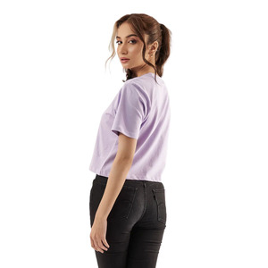 Crop top grande taille personnalisé avec logo, broderie et impression graphique pour vêtements de course décontractés pour femmes - Product Image 3