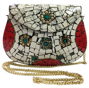 กระเป๋าคลัทช์โลหะขัดเงากระเป๋าผู้หญิงคุณภาพสูงจากผู้ผลิตอินเดียดีไซน์ล่าสุดที่ยอดเยี่ยม - Product Image 6