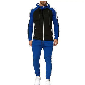 Chándal de poliéster con logotipo estampado, chaquetas para hombre, conjuntos de pantalones, ropa deportiva para correr, traje de estilo informal para hombre - Product Image 4