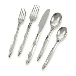 Cubiertos de Metal resistentes al por mayor para restaurante, cubiertos de acero inoxidable, cuchillo, tenedor, cuchara, juego de cubiertos de plata para boda - Product Image 6