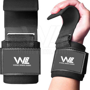 Crochets d'haltérophilie de fitness avec options personnalisables Crochets d'haltérophilie de haute qualité Logo personnalisé - Product Image 6