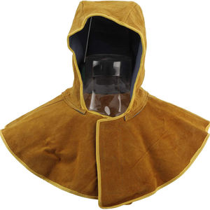 Casque de soudage en cuir véritable de qualité supérieure, personnalisable en usine, durable, confortable, protection de sécurité, ODM/OEM - Product Image 1