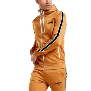 Men's Custom Colors 100% Cotton Hooded Fleece Jogging Suit Winter Tracksuit with Private Label Logo High Quality Embroidered - Product Image 4