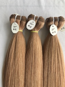 Top vente 20 pouces #12 faisceaux de couleur droite cuticule aligné indien donneur unique trame humaine Double Machine traitée brute - Product Image 3