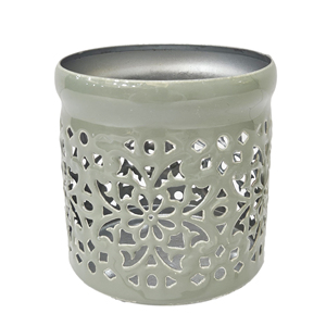 Portavelas decorativo con puntos de metal redondos, FAROL DE candelita decorativo para el hogar, sala de estar, decoración de mesa - Product Image 1