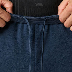 Jogging en polaire décontracté pour hommes, taille moyenne, devant plat, style teint uni, service OEM disponible - Product Image 5