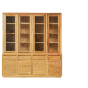 Étagère et meuble multifonction avec 8 portes + 4 tiroirs en teck massif et durable au meilleur prix - Product Image 5