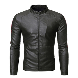 Service OEM Veste de moto en cuir enduit de haute qualité pour hommes avec col montant et impression de logo personnalisée - Product Image 6