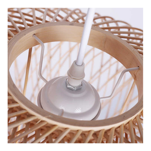 Lámpara colgante Bohemia minimalista moderna y personalizable, lámpara de mimbre tejida a mano, bambú para interiores, fabricante de Vietnam, servicio OEM ODM - Product Image 6