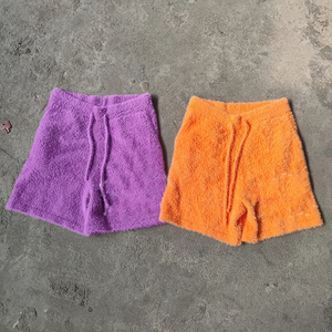 Colección Invierno 2025, Pantalones Cortos de Mohair para Mujer, Estilo Regular Fit, Colores Variados, Diseño Personalizado, 100% Material Cálido, Alto Gramaje - Product Image 1