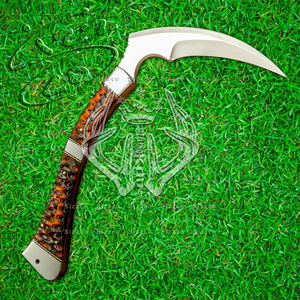 Lưỡi Rìu Nghệ Thuật Tráng Gương Toàn Bộ Bằng Thép Tang D2 Tùy Chỉnh Đẹp 13 Inch Rìu Tomahawk Siêu Sắc Bén Gỗ Lạ, Quà Tặng Tốt Nhất - Product Image 2