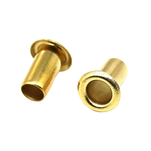 Remache de latón de doble cara para PCB, remache de ojal de latón, remache hueco de latón y cobre de fábrica - Product Image 1